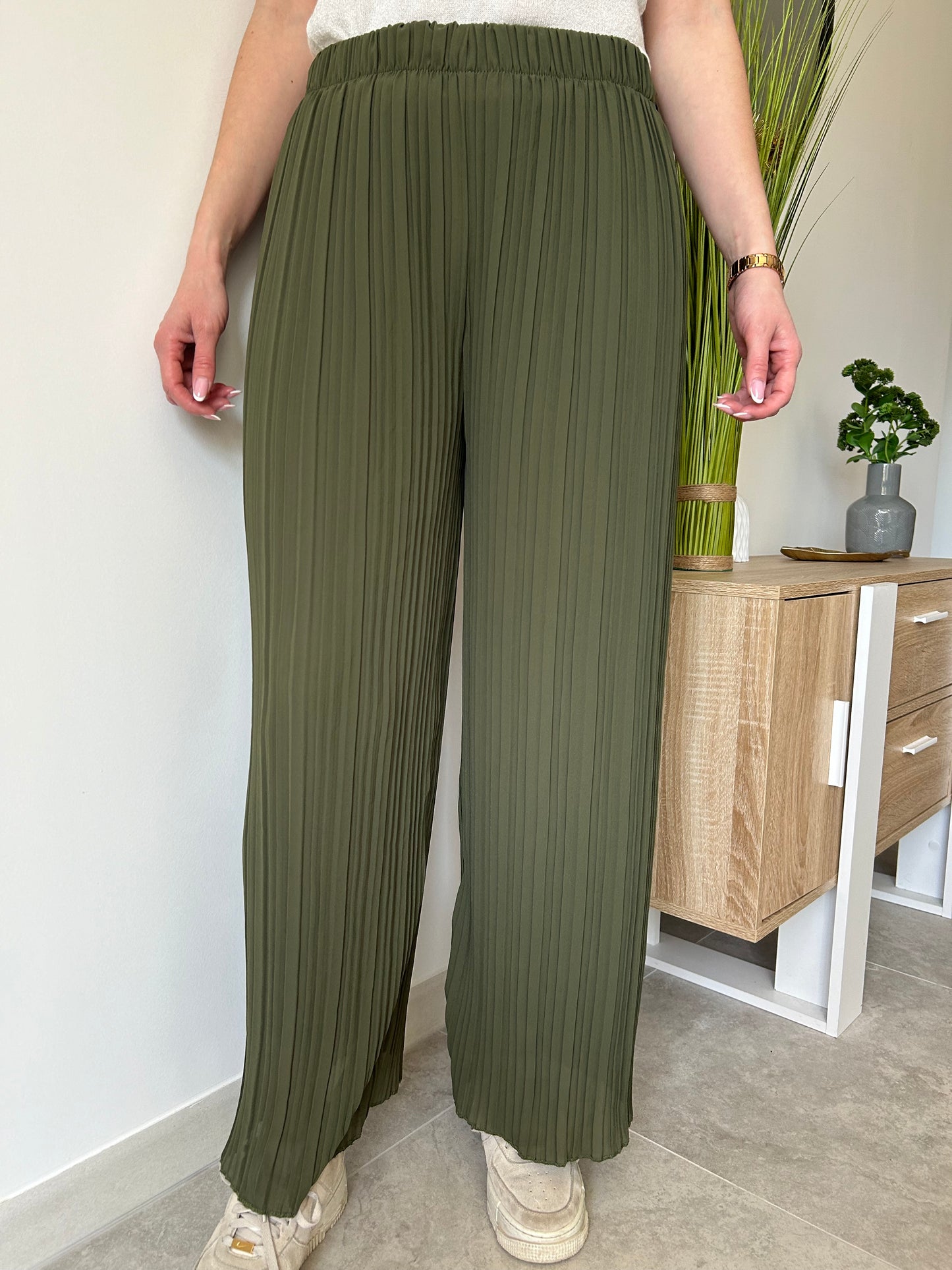 Pantalon fluide kaki Romy