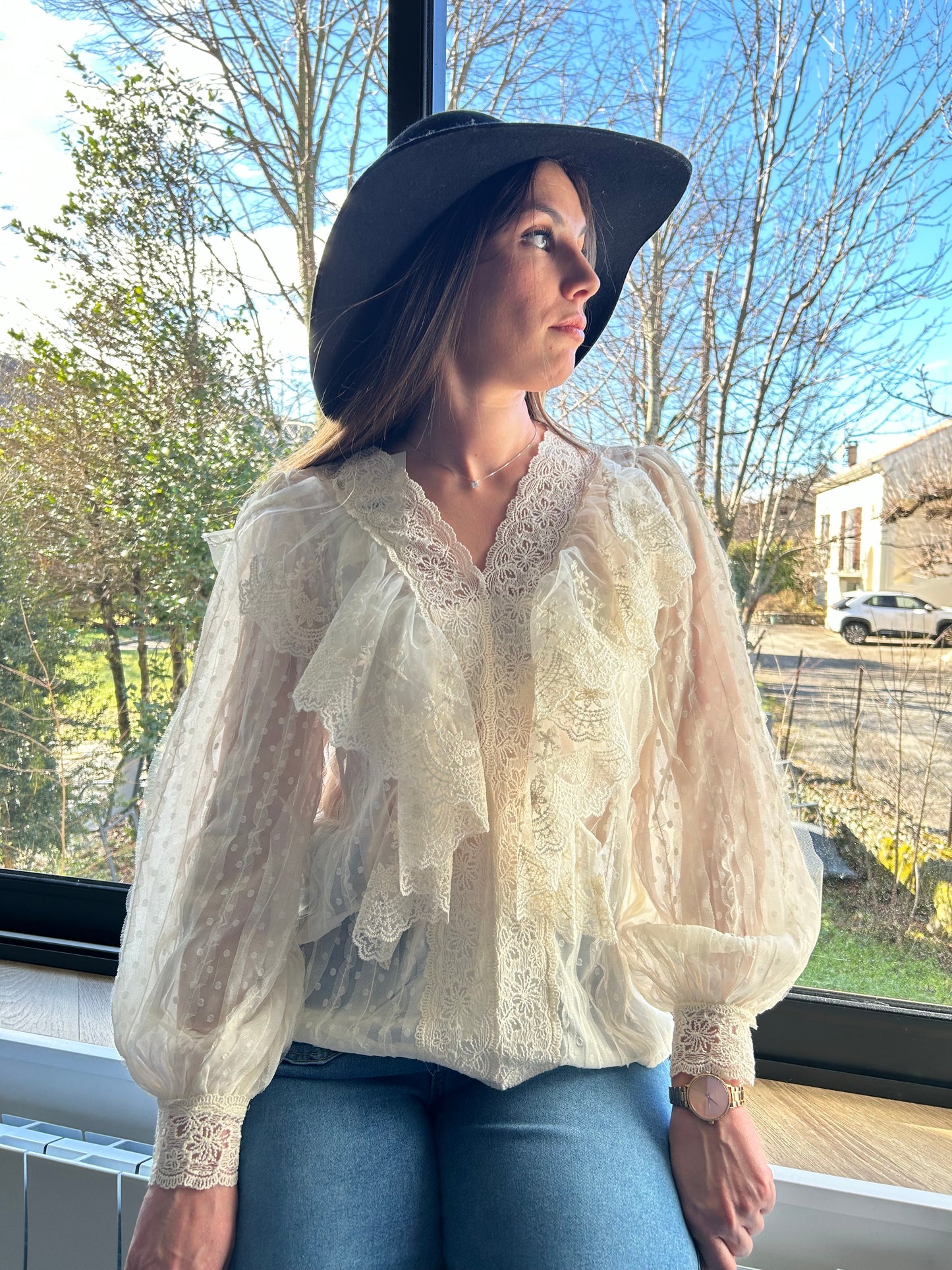Blouse écru Elise