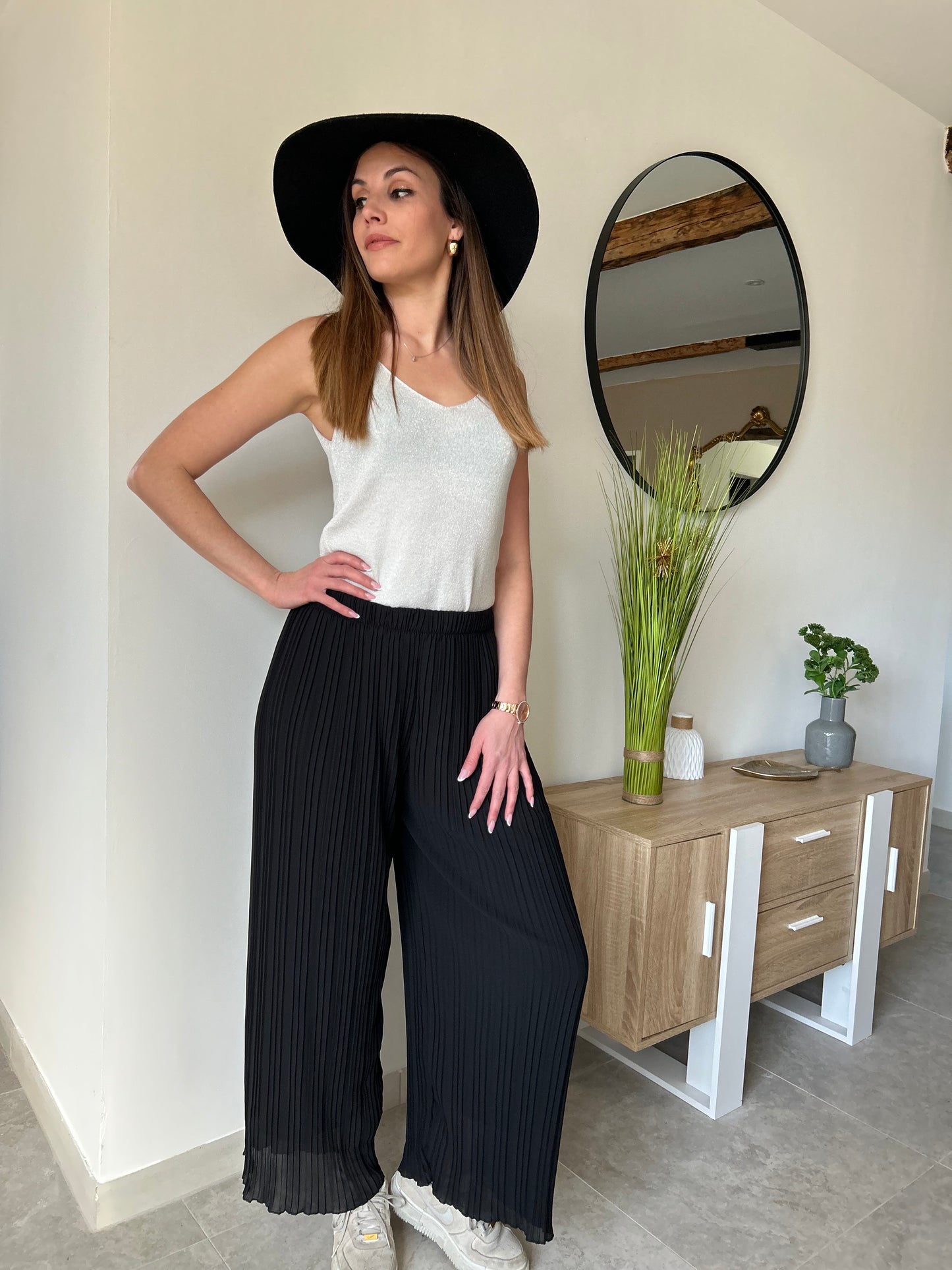 Top argenté Nina