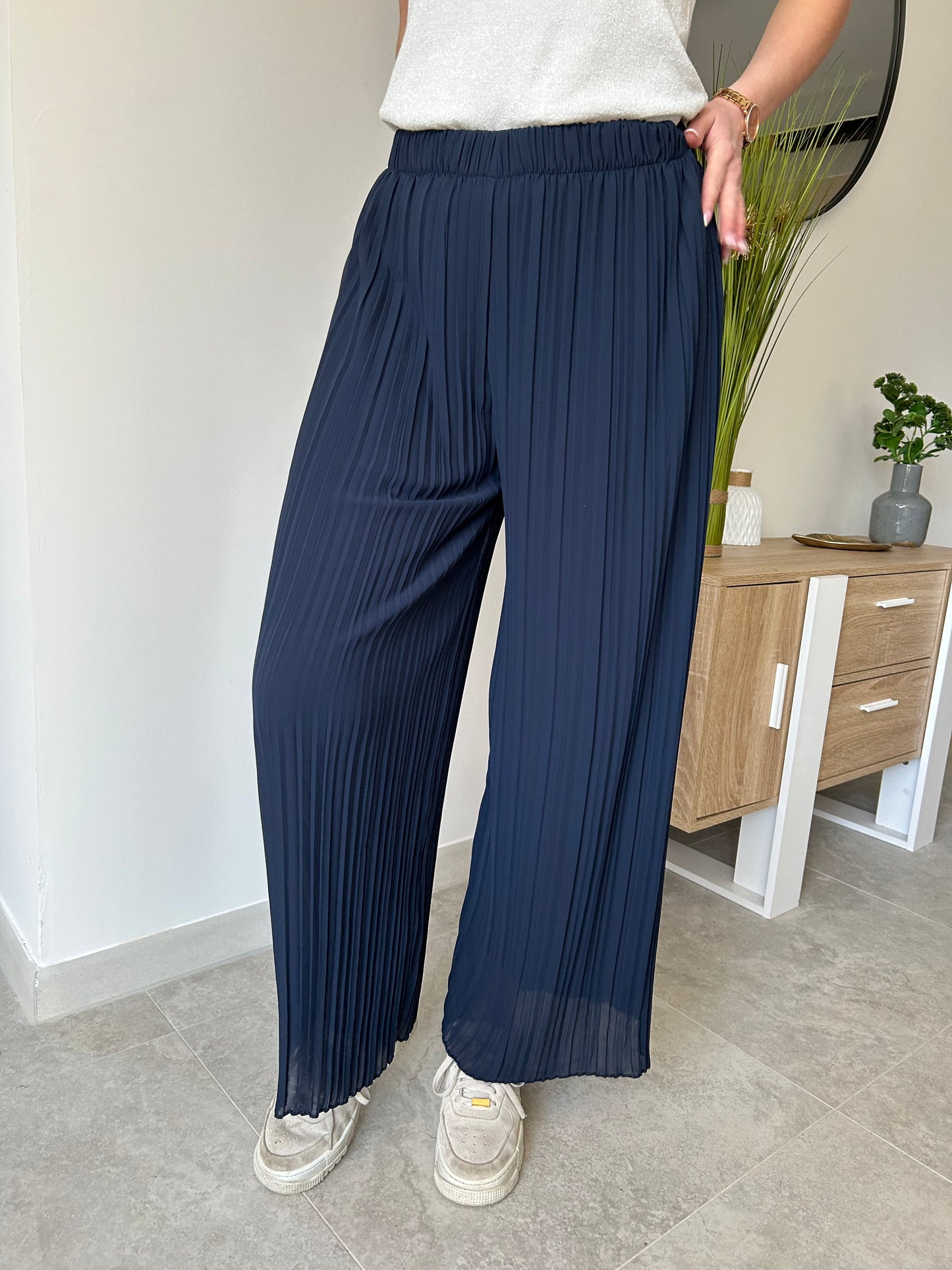 Pantalon fluide marine Romy