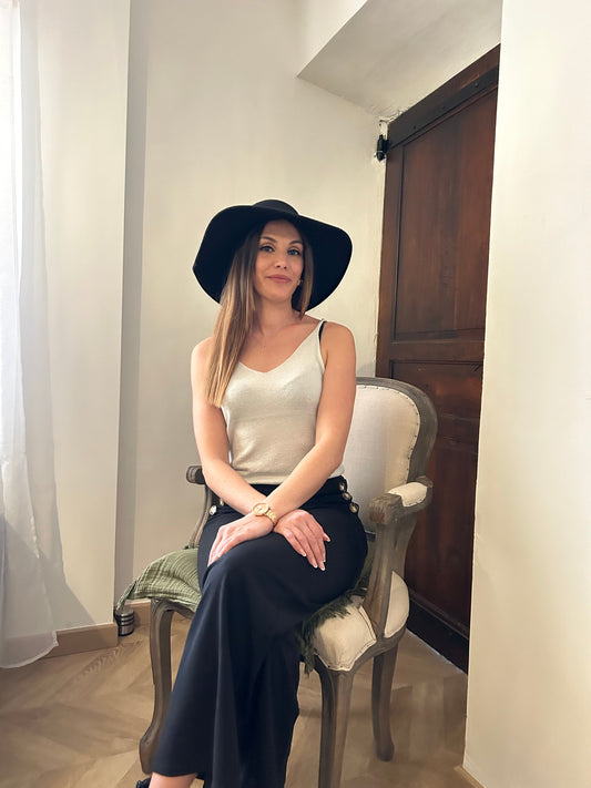Top argenté Nina Le dressing de Romane & Ko