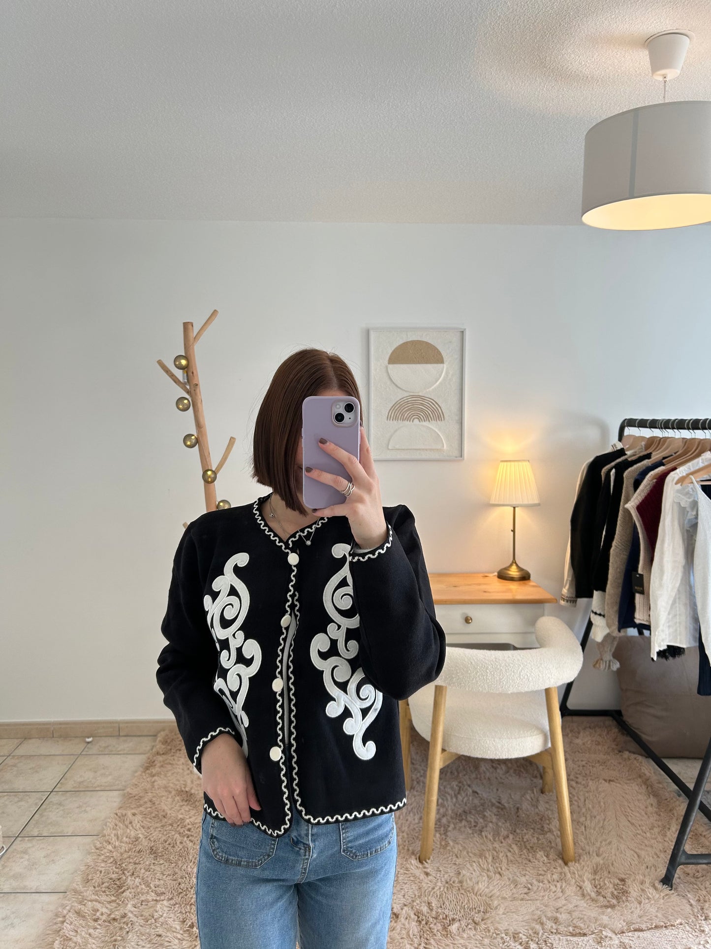 Veste noire Loa Ma boutique