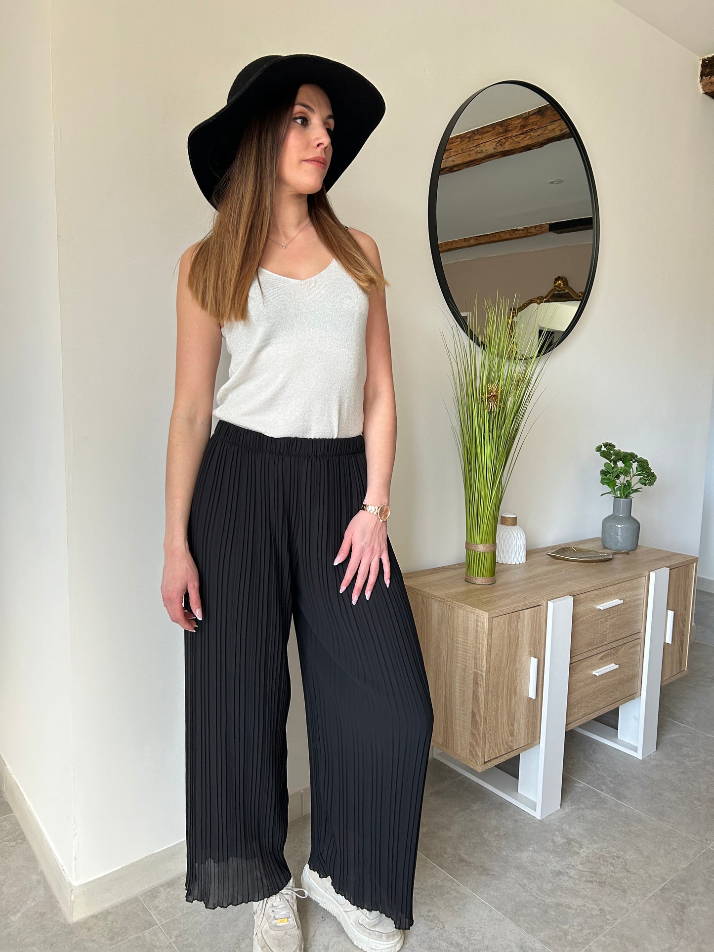 Pantalon fluide noir Romy