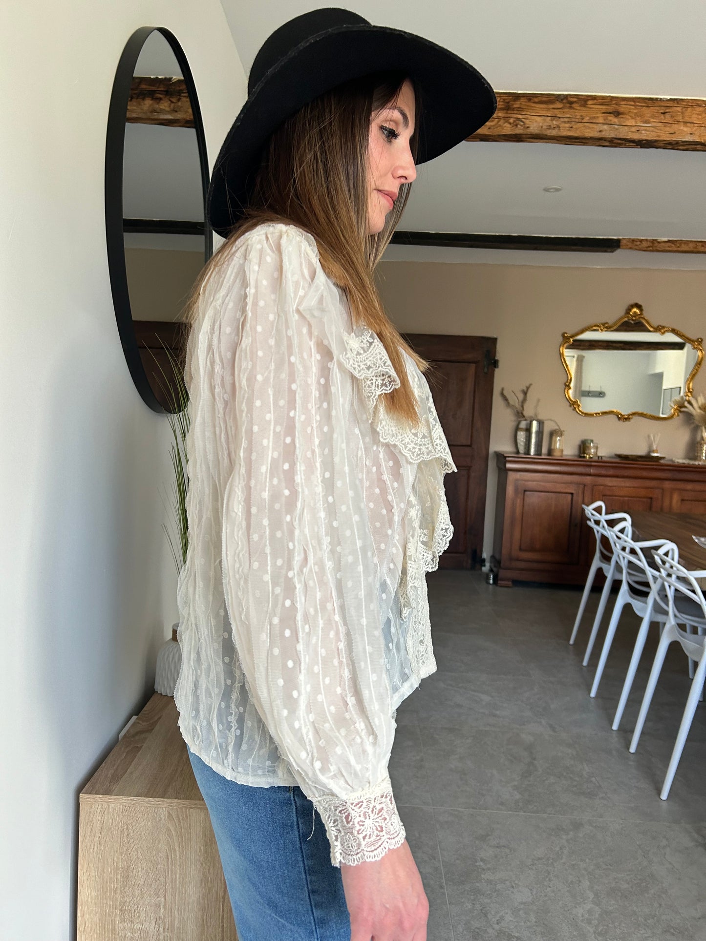 Blouse écru Elise