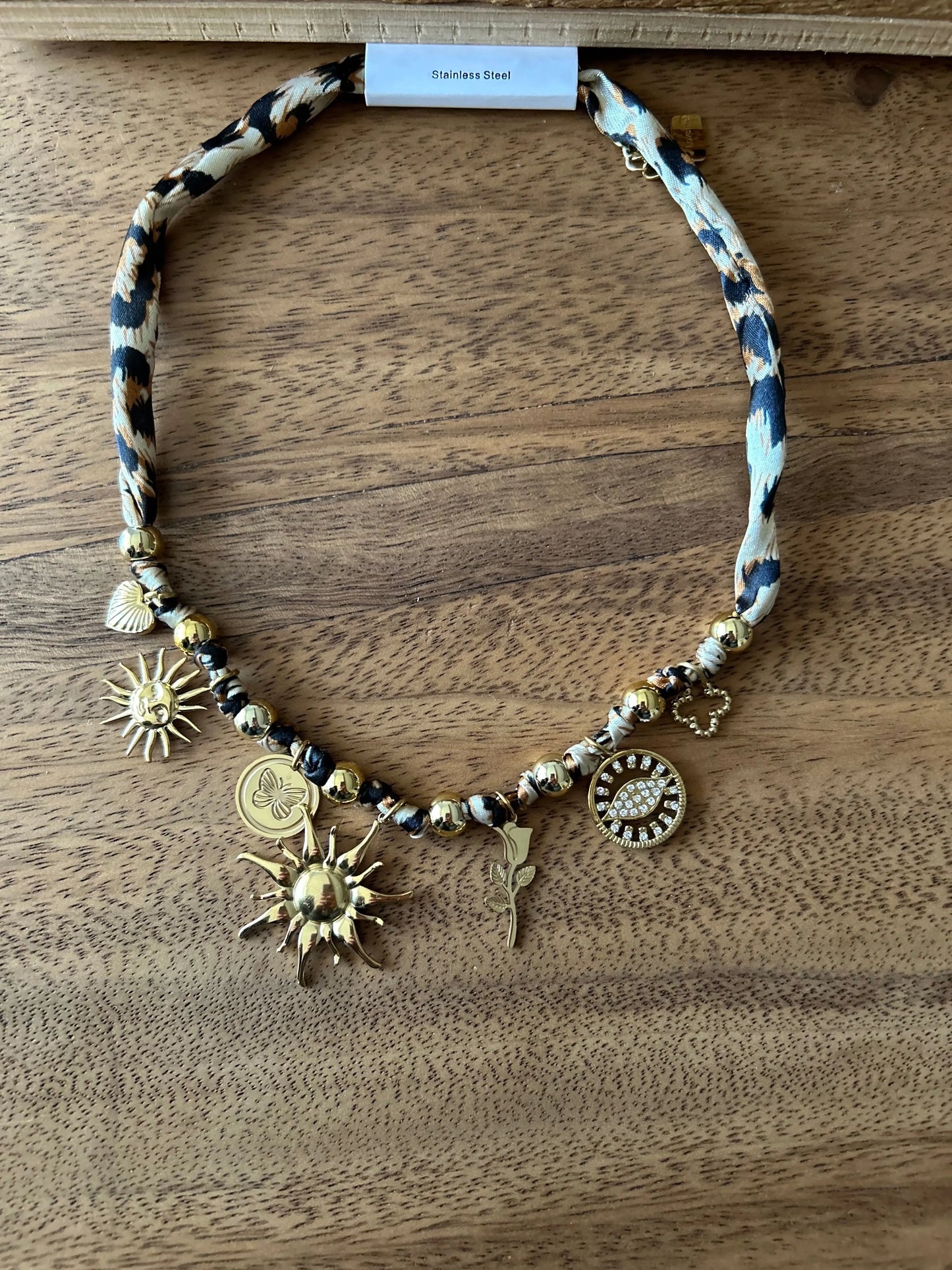 Collier tissu Solia Ma boutique