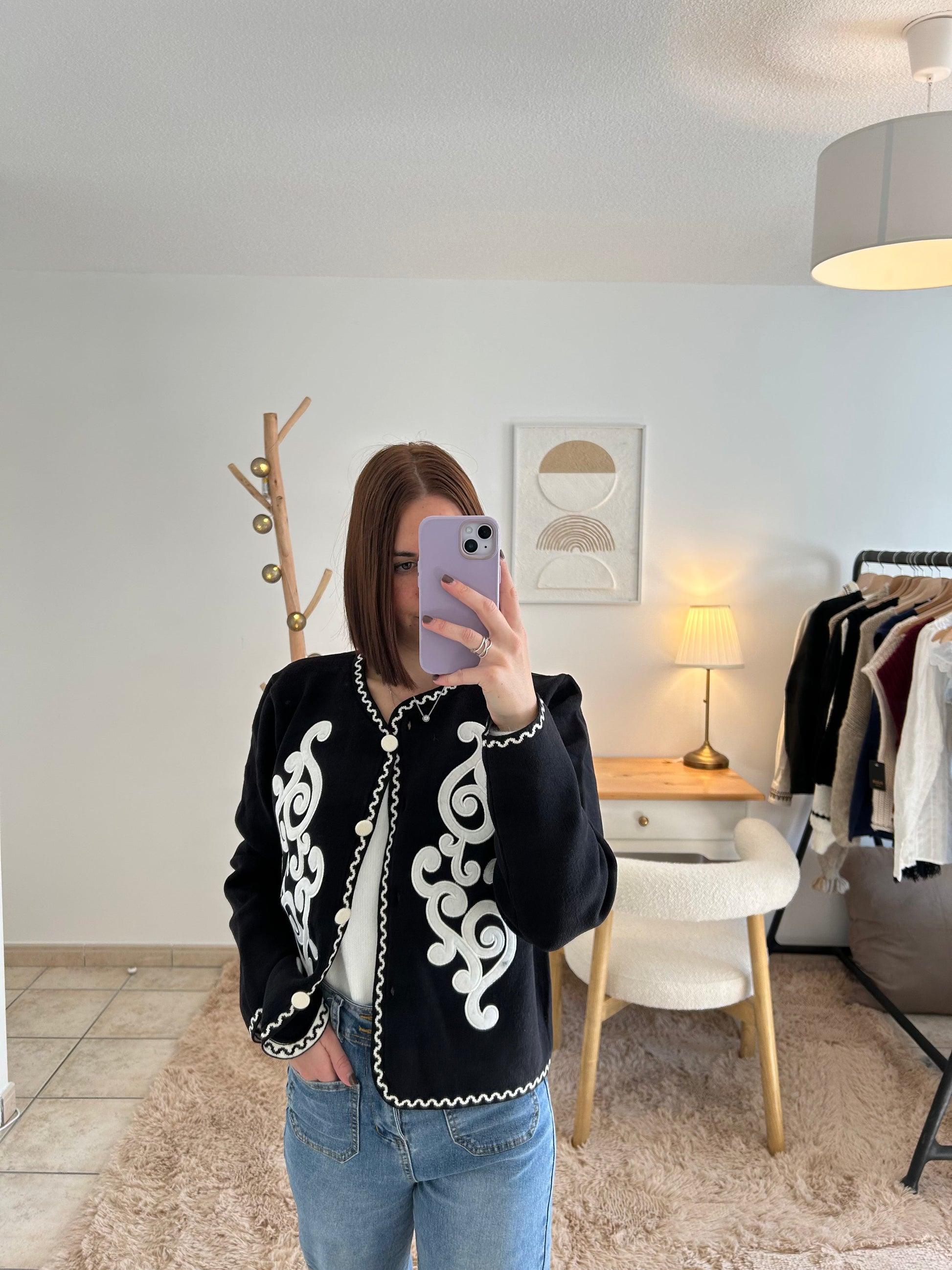 Veste noire Loa Ma boutique