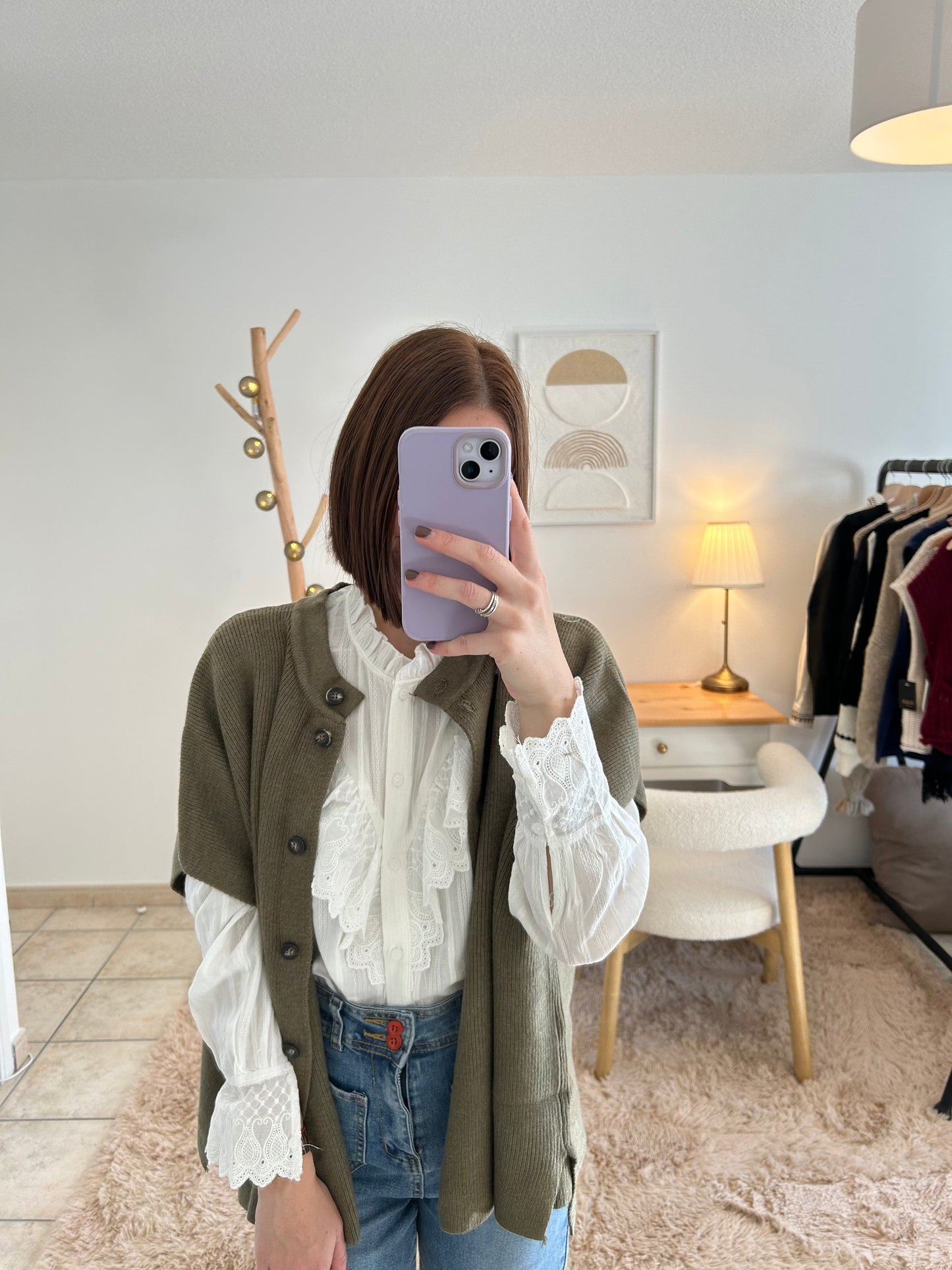 Gilet kaki Néo Le dressing de Romane & Ko