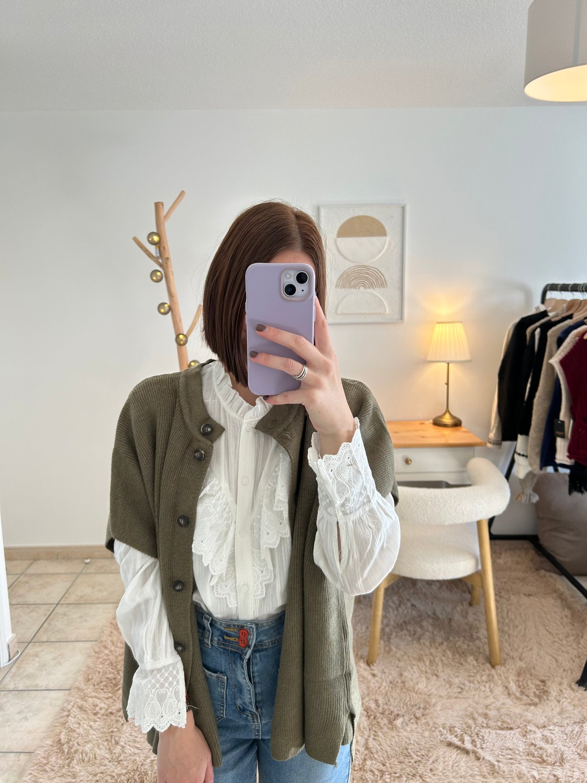 Gilet kaki Néo Le dressing de Romane & Ko