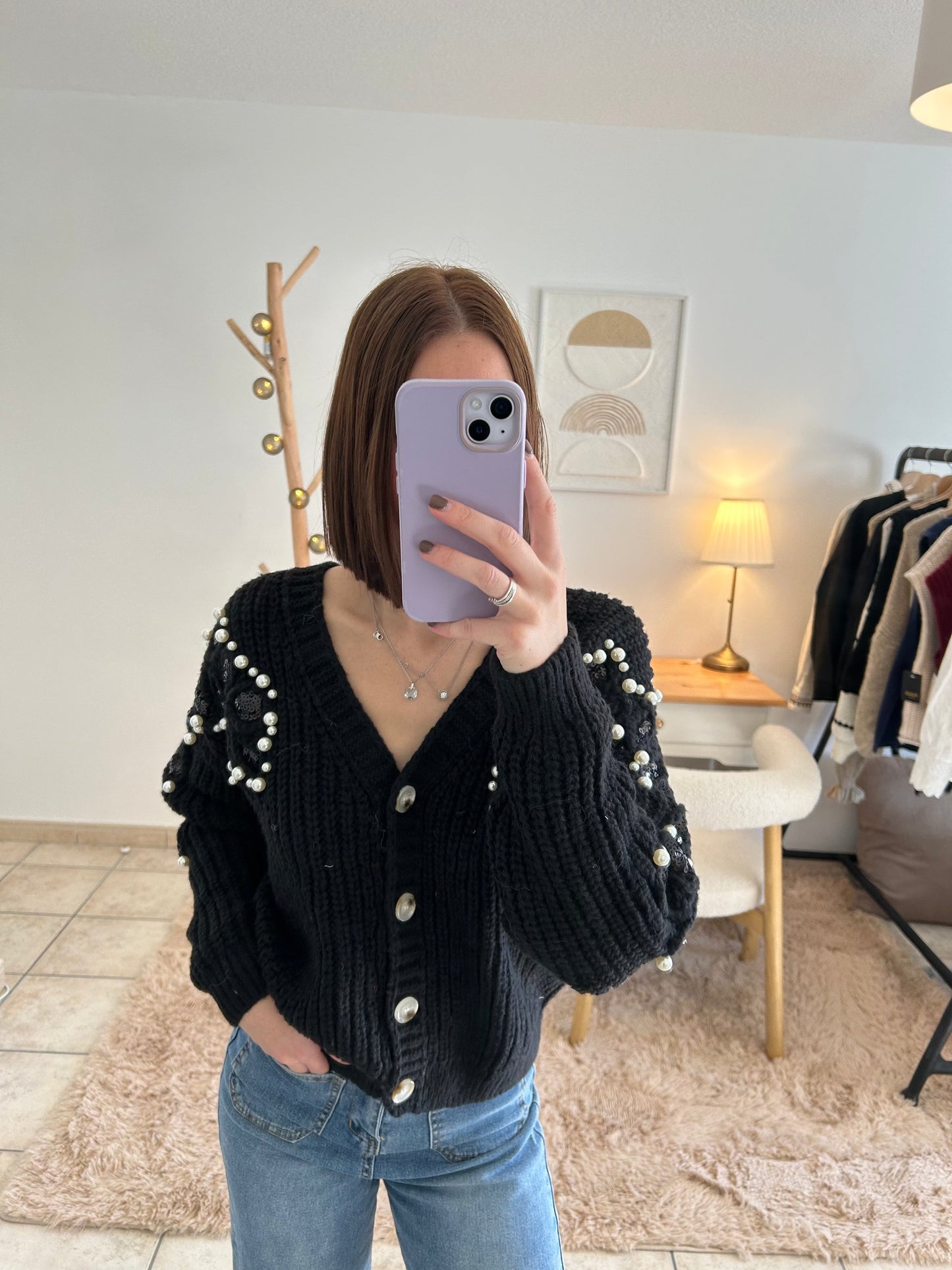 Gilet Noir Maya Ma boutique