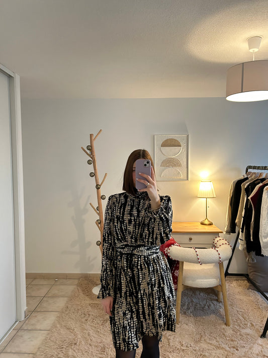 Robe  noir dorée Maureen Ma boutique